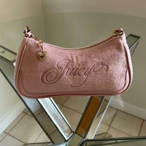 💗 Juicy Couture 💗 Raising Star Shoulder Bag Pink Diamond Velour